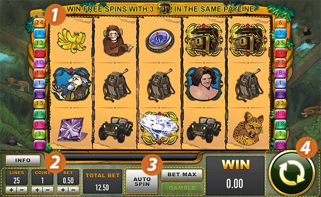 how to play game jungle wild slot online