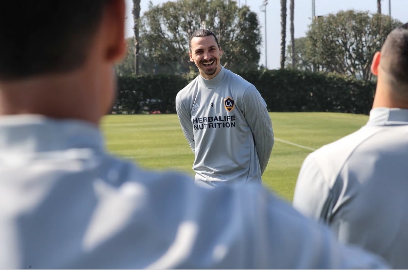 สลาตันลงซ้อมกับ LA Galaxy